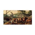 Trademark Fine Art Beuckelaer 'The Miraculous Catch Of Fishes' Canvas Art, 16x32 AA00194-C1632GG